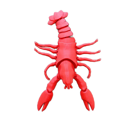 跨境新品3D龙虾仿真动物玩偶儿童
