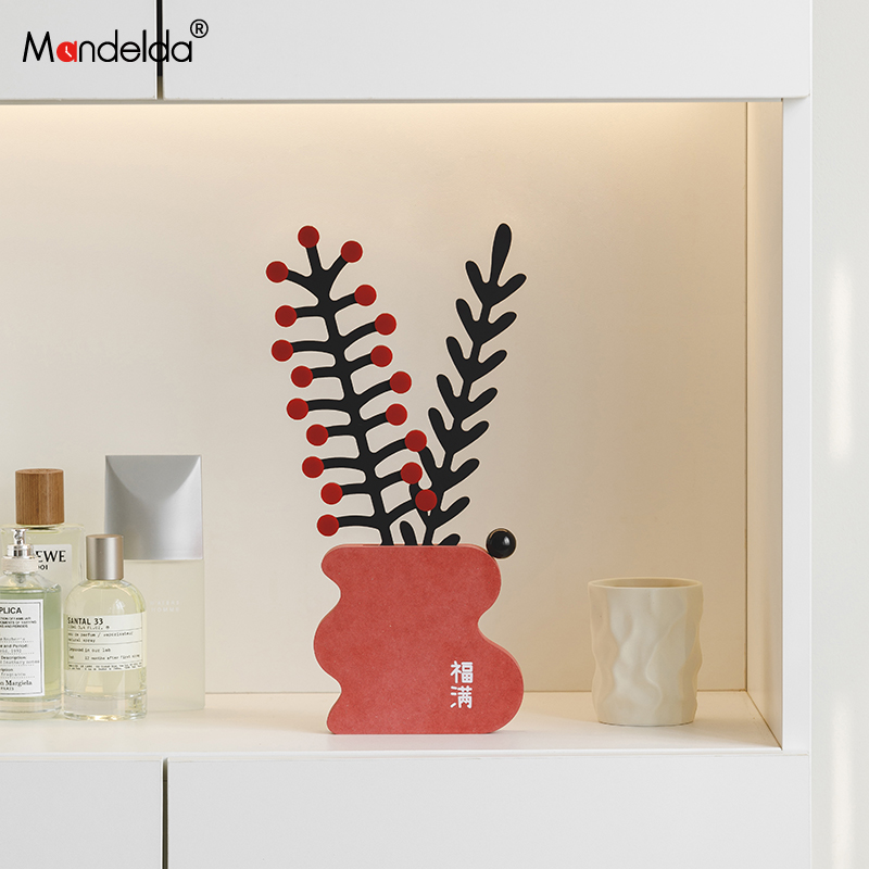 满得达客厅卧室电视柜饰品家居桌面玄关仿真花装饰摆件轻奢高档