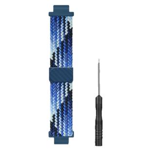 适用华为儿童电话手表表带3S/3Pro超能版4Pro5Pro5XPro4X新耀版磁吸闪扣弹力扣尼龙编织表链运动透气腕带