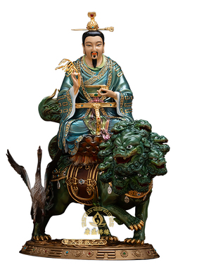 纯铜太乙救苦天尊神像中式摆件