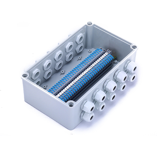 户外防水接线盒带端子ABS塑料防雨电缆分线ST UK中继过线PT端子盒