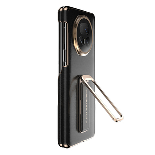 适用荣耀MagicV5手机壳真皮V5新款中轴全包防摔腕带支架高端男保护壳Magic折叠屏保护套磁吸回弹女外壳薄后壳