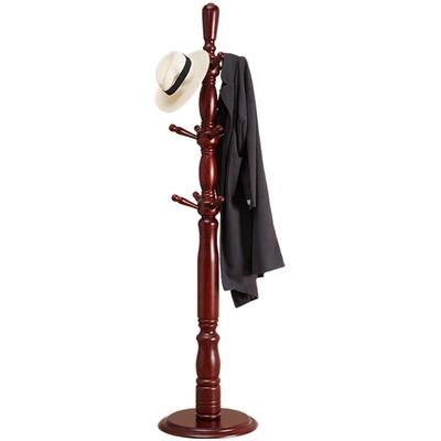 简约风实木落地式现代组装衣帽架