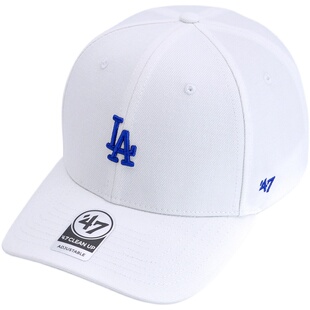 LA 硬顶防晒帽子女轻薄透气百搭显白色遮阳鸭舌棒球帽男海边沙滩