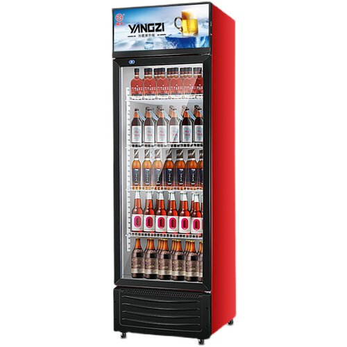 扬子饮料展示柜冷藏冰柜保鲜双开门冷饮冷柜商用单门啤酒冰箱立式