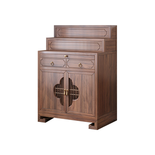 黑胡桃木实木供桌香案家用佛龛神台藏式佛柜佛桌中堂供香桌供佛柜