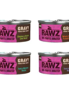 RAWZ罗斯低温慢煮无胶肉汁系列主食成幼猫罐头85g/155g