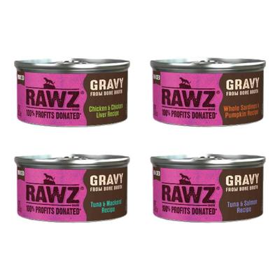 RAWZ罗斯低温慢煮无胶肉汁系列主食成幼猫罐头85g/155g