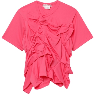 IT CDG COMME des GARÇONS女装短袖上衣新款立体解构感设计GLT008