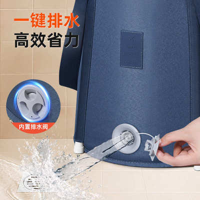 泡脚桶可折叠家用过小腿便携式泡脚袋加高深桶熏蒸过膝保温泡脚盆