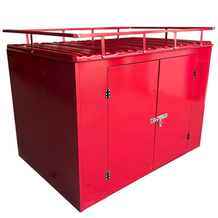 广力快递电动三轮车车厢快递箱定制货箱遮雨棚分体组装铁皮车棚