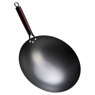 欣源铁锅老式传统章丘炒菜锅已开锅无涂层家用不粘锅燃气灶适用