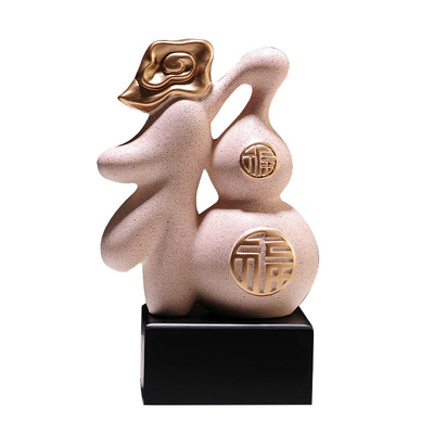 新中式葫芦摆件陶瓷工艺品