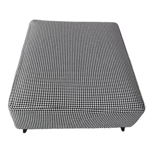 定做千鸟格凳罩沙发套长条凳套罩床尾凳罩套化妆凳套换鞋长凳套罩