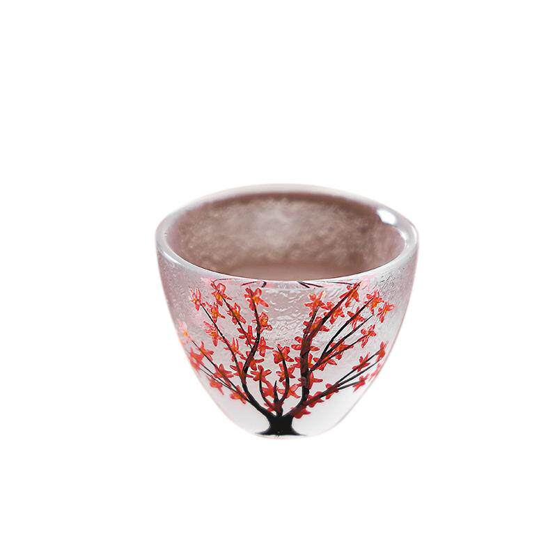 小清新樱花小酒杯白酒杯日式酒具烧酒酒盅家用烫酒烈酒杯50ml
