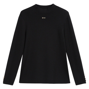 【100美丽诺羊毛】YINER音儿秋巴素兰工艺打底毛针织衫