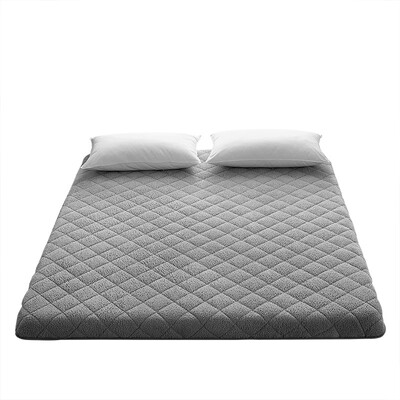 冬季羊羔绒家用床垫保暖褥子垫被海绵榻榻米垫子宿舍双人软垫加厚