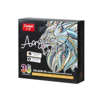 广纳6200丙烯马克笔彩168色绘陶瓷装饰DIY相册黑卡照片涂鸦水性油漆笔学生套装动漫纺织美术颜料丙烯粉彩笔