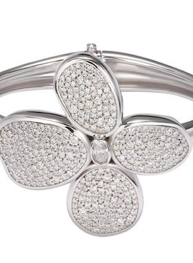 SUDROV素觉丁香花满镶手镯