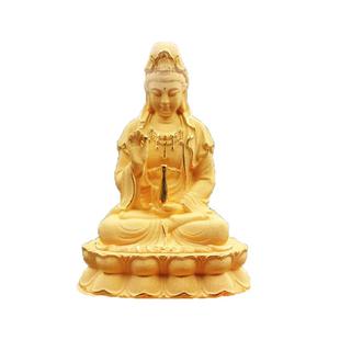 绒沙金车载佛像生肖本命佛汽车用品守护神摆件高档观音菩萨车摆件