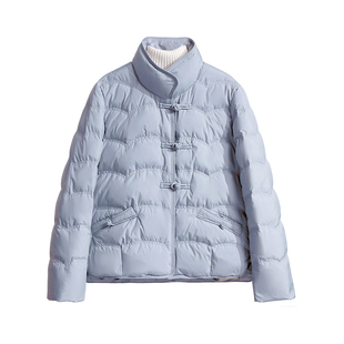 中年妈妈冬装新中式短款羽绒服2025新款中老年女装加厚防寒服外套