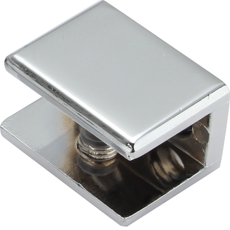 锌合金打孔玻璃夹卡子支撑架托分层隔板五金配件衣橱柜固定连接扣