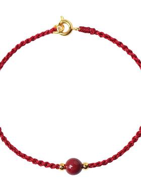 湘西高含量朱砂手串女纳福紫金砂