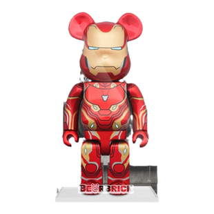 KGBOX积木熊bearbrick1000% 暴力熊400%梵高亚克力展示盒防尘罩