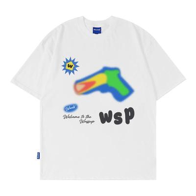 WASSUP水枪重磅纯棉潮牌T恤短袖