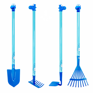 儿童沙滩铲大号园艺工具种植小铁铲子花锄耙子园林工具套装赶海