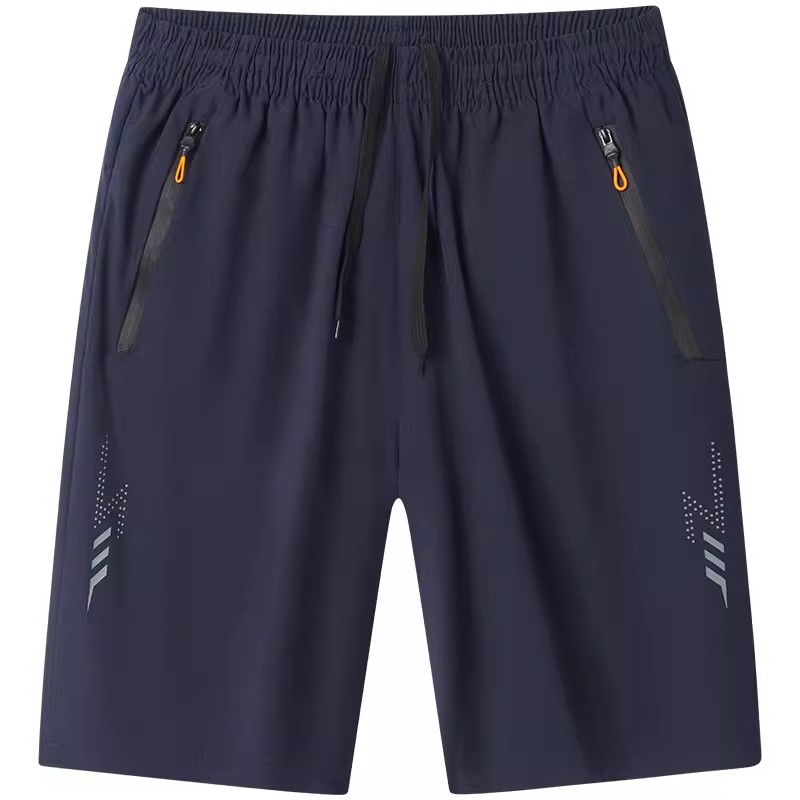 男士短裤夏季薄款透气速干冰丝五分裤男户外登山大码弹力运动裤