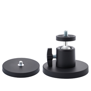 磁吸云台支架固定吸盘底座强磁车载运动相机磁吸固定车顶包胶底座