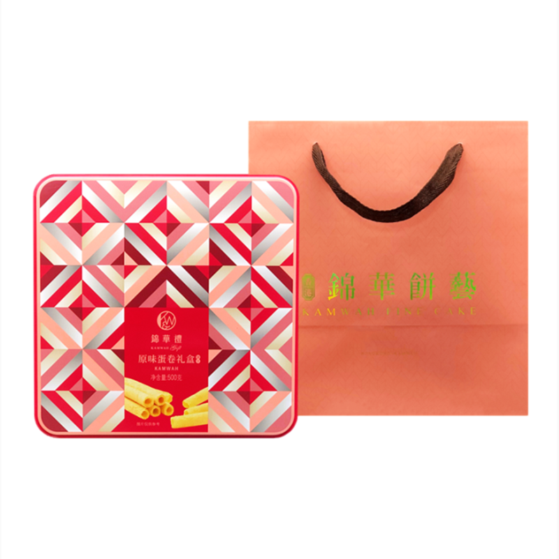 香港锦华手工原味蛋卷礼盒539g