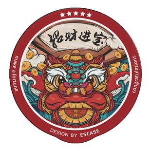 ESCASE手机支架桌面折叠指环扣2025新款便携式多功能支撑架360度旋转ipad平板背贴架车载超薄磁吸可调节配件