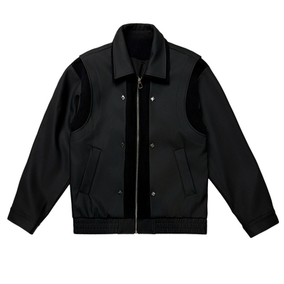 秋冬款痞帅皮衣男装加绒加厚夹克