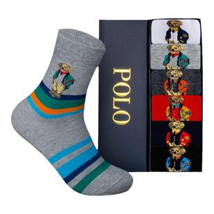Polo男士袜子2025新款冬男款袜子男冬袜子男袜纯棉全棉防臭棉袜