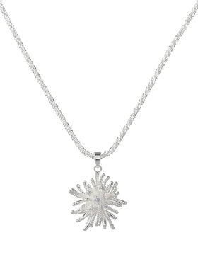 SHOWDIGU简约细闪烟花项链