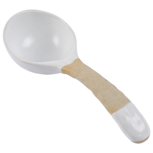 日式复古勺子高颜值大汤勺家用大号盛汤勺粥勺长柄网红喝汤勺陶瓷