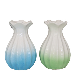 陶瓷花瓶插干花满天星创意水培绿萝百合花瓶摆件客厅插花家居装饰