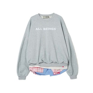 【张泽禹同款】ALL BEINGS 多重解构拼接宽松卫衣秋冬外套女