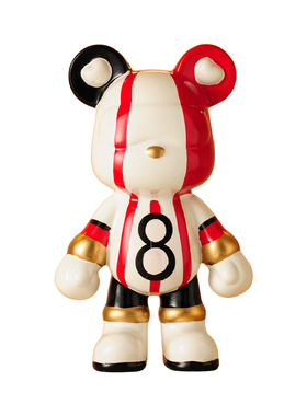 高级感网红暴力熊摆件公仔潮玩客厅软装电视酒柜酷酷熊装饰品摆设