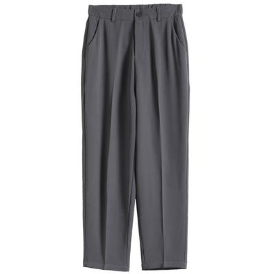 八分小个子西装裤高腰垂感冰丝裤