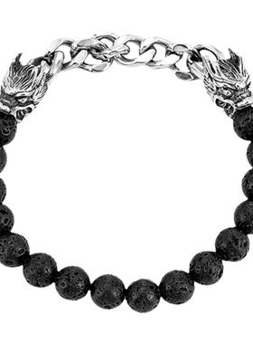 KREAM龙头火山石拼接古巴手链