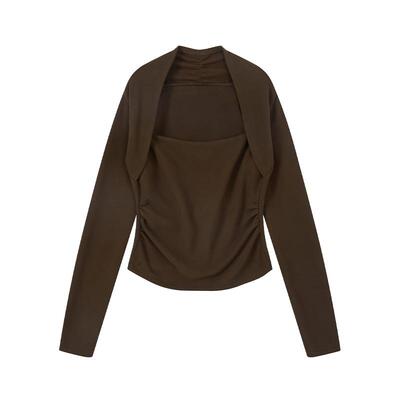 白鉴BAIIJAN假两件内搭长袖上衣