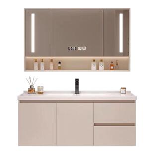 浴室柜陶瓷一体盆实木68厘米78cm88智能洗漱台98厘米108cm118公分