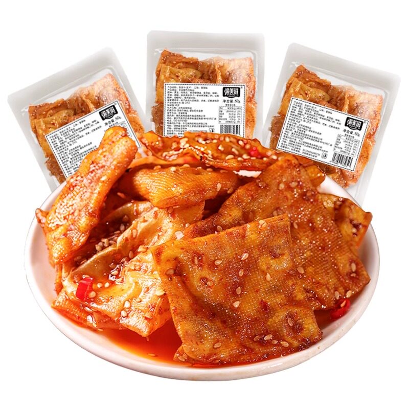 渝美滋平江泡泡干湖南特产豆干豆腐皮麻辣条豆制品解馋小吃零食