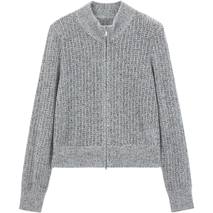 【商场同款】太平鸟 25秋季新款双拉链质感修身短款开衫A1EDF3410