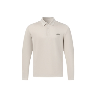 umbro茵宝官方运动新款都市翻领长袖POLO衫男款立体剪裁百搭款T恤