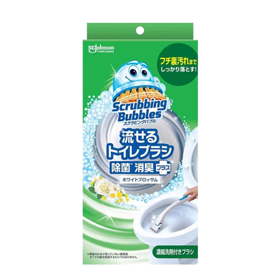 日本庄臣一次性马桶刷塑料打孔