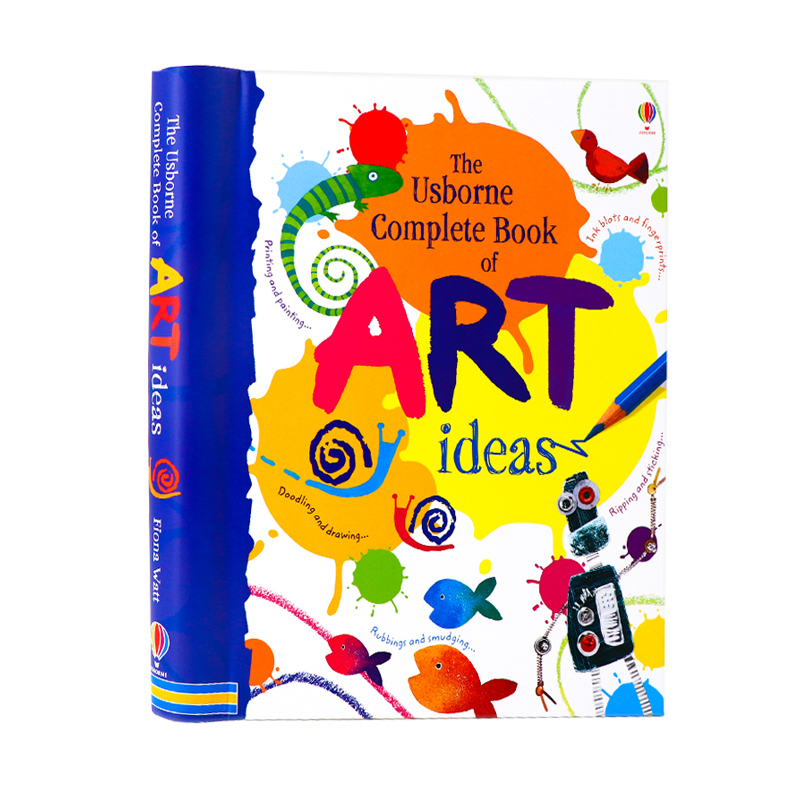 Usborne出品绘画小点子完整版 Complete Book of Art Ideas 英文原版绘本创意绘画英语读物读本 幼儿童艺术启蒙早教图画书精装